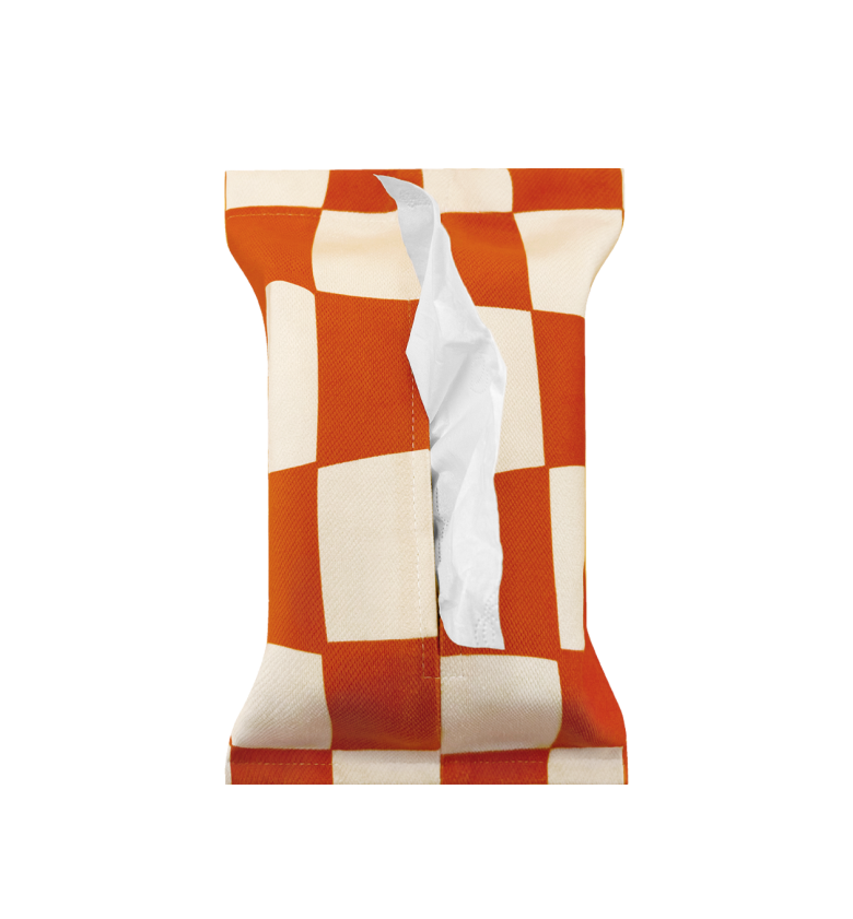 Handcrafted Sunset Tissue Box Cover by Casa Rolio – Luxury decorative tissue holder with premium fabrics, fits rectangular tissue boxes, artisanal home decor