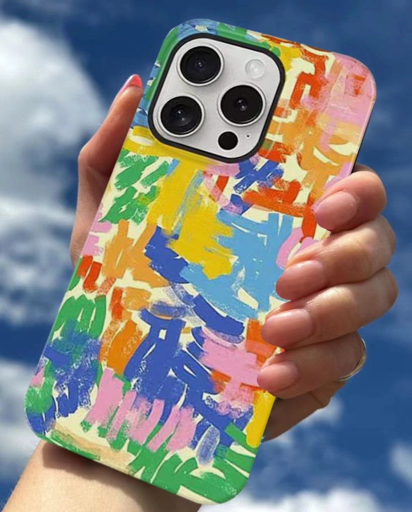 Doodle Phone Case - cushion cover,tissue box cover, hot water bottle cover, hot water bottle and cover, large hot water bottle, designer iPhone case, colorful iPhone case- Casa Rolio