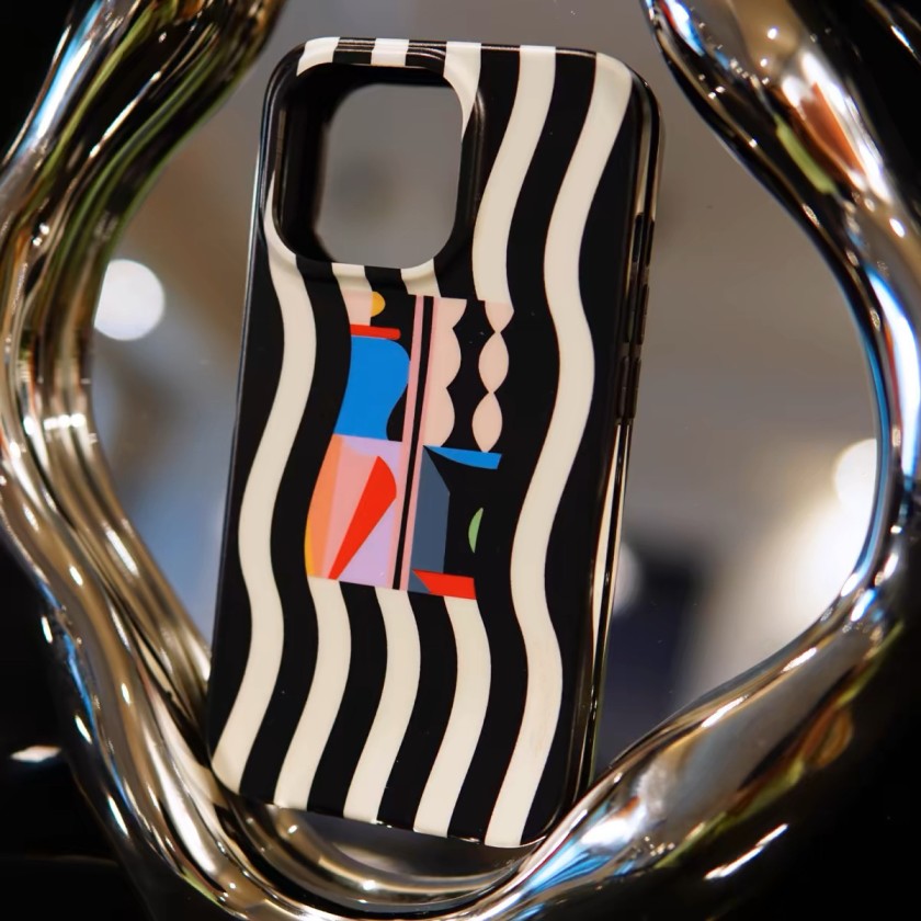 Noir iPhone Case - cushion cover, tissue box cover, hot water bottle cover, hot water bottle and cover, large hot water bottle, designer iPhone case, designer iPhone case - Casa Rolio