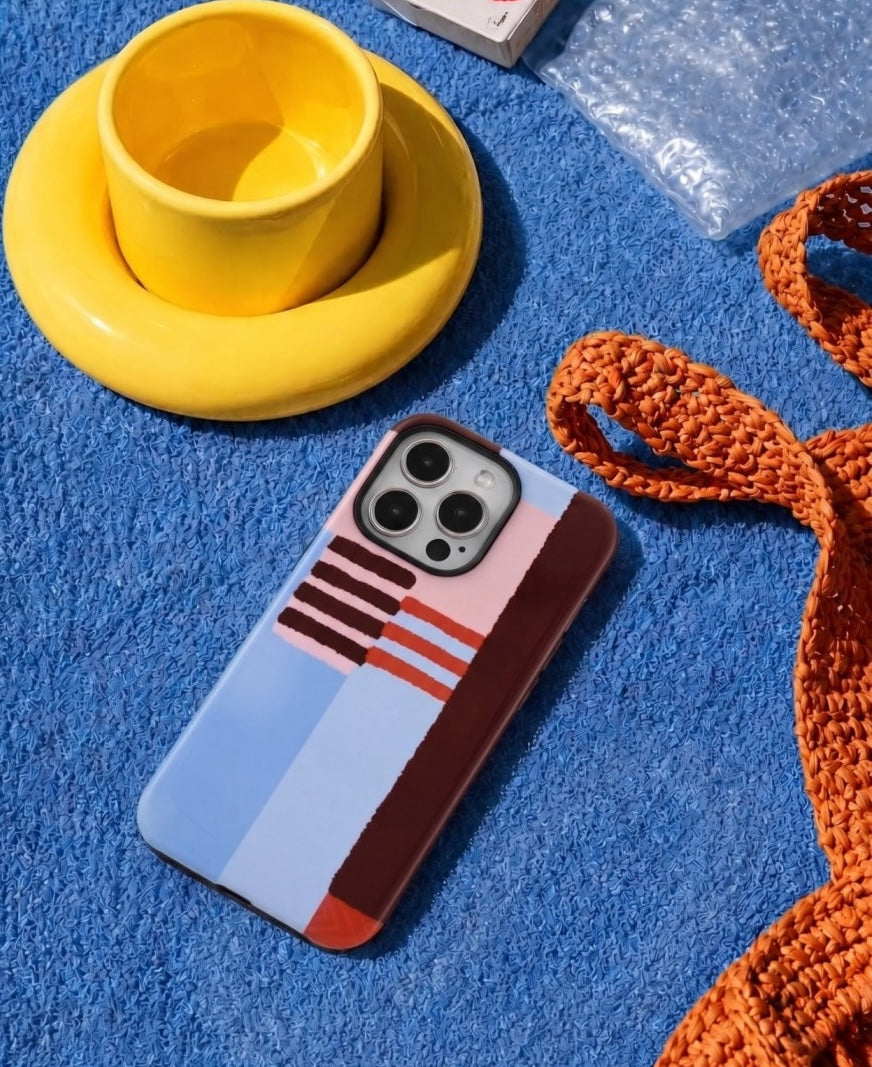 Wavy Phone Case - Casa Rolio bold, designer Phone Case, protective phone case, colorful phone case, designer phone accessories