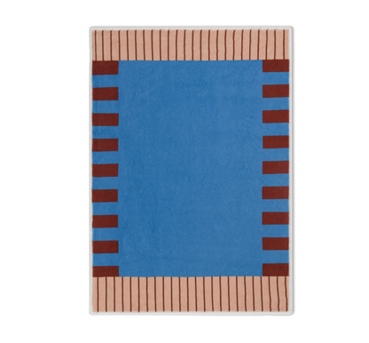 Casa Rolio Blueberry Night Bath Mat - Designer bath mats in dynamic colors, featuring absorbent fabric and durable rubber backing