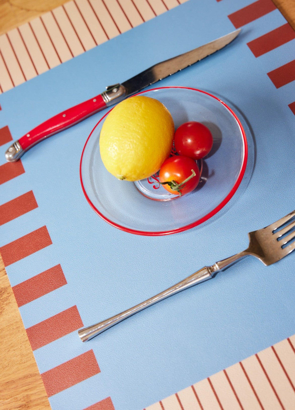 Casa Rolio Blueberry Placemats – Vibrant & Artistic Tableware, Colourful Placemats