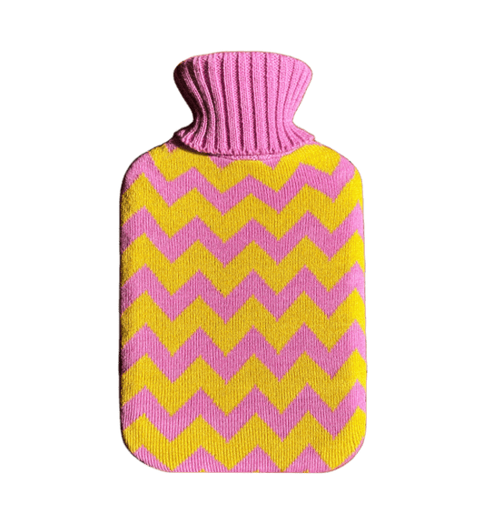 Candy Hot Water Bottle with Cover - tissue box cover, hot water bottle cover, hot water bottle and cover, large hot water bottle - Casa Rolio
