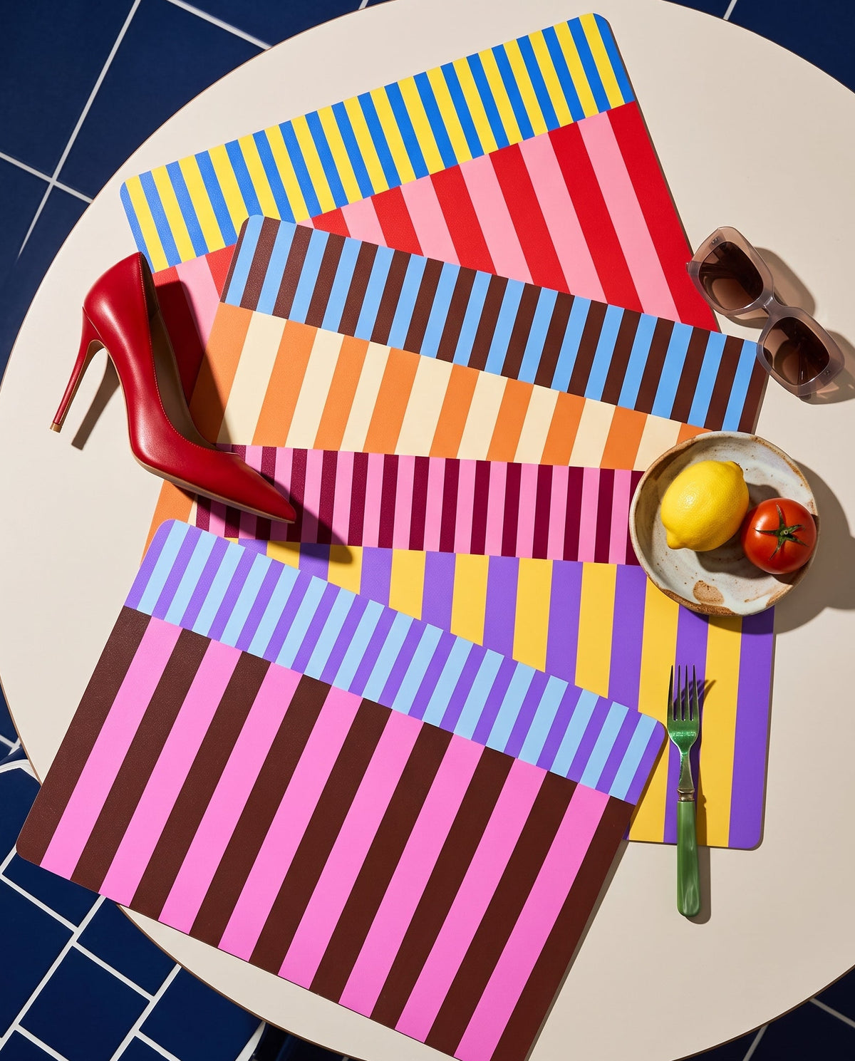Bold & Colorful Placemats – Modern Table Decor