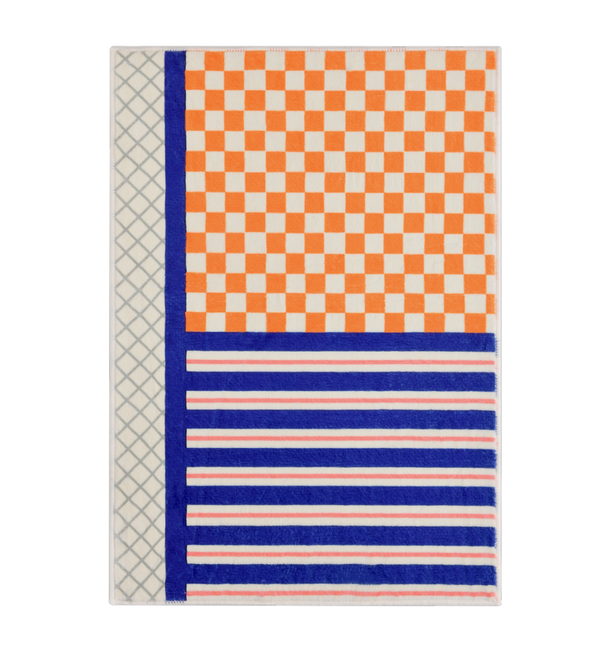 Casa Rolio Palma Light Bath Mat - Designer bath mats in dynamic colors, featuring absorbent fabric and durable rubber backing