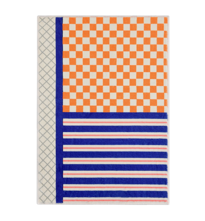 Casa Rolio Palma Light Bath Mat - Designer bath mats in dynamic colors, featuring absorbent fabric and durable rubber backing