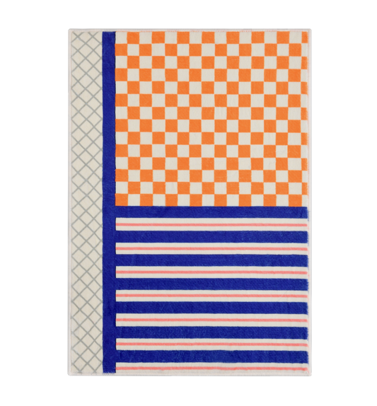 Casa Rolio Palma Light Bath Mat - Designer bath mats in dynamic colors, featuring absorbent fabric and durable rubber backing