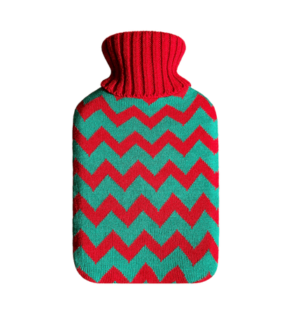 Rolimas Hot Water Bottle with Cover - Casa Rolio organic, colourful, designer hot water bottle. Crafted for comfort and style, this vibrant, eco-friendly accessory adds a touch of luxury while keeping you warm and cozy.