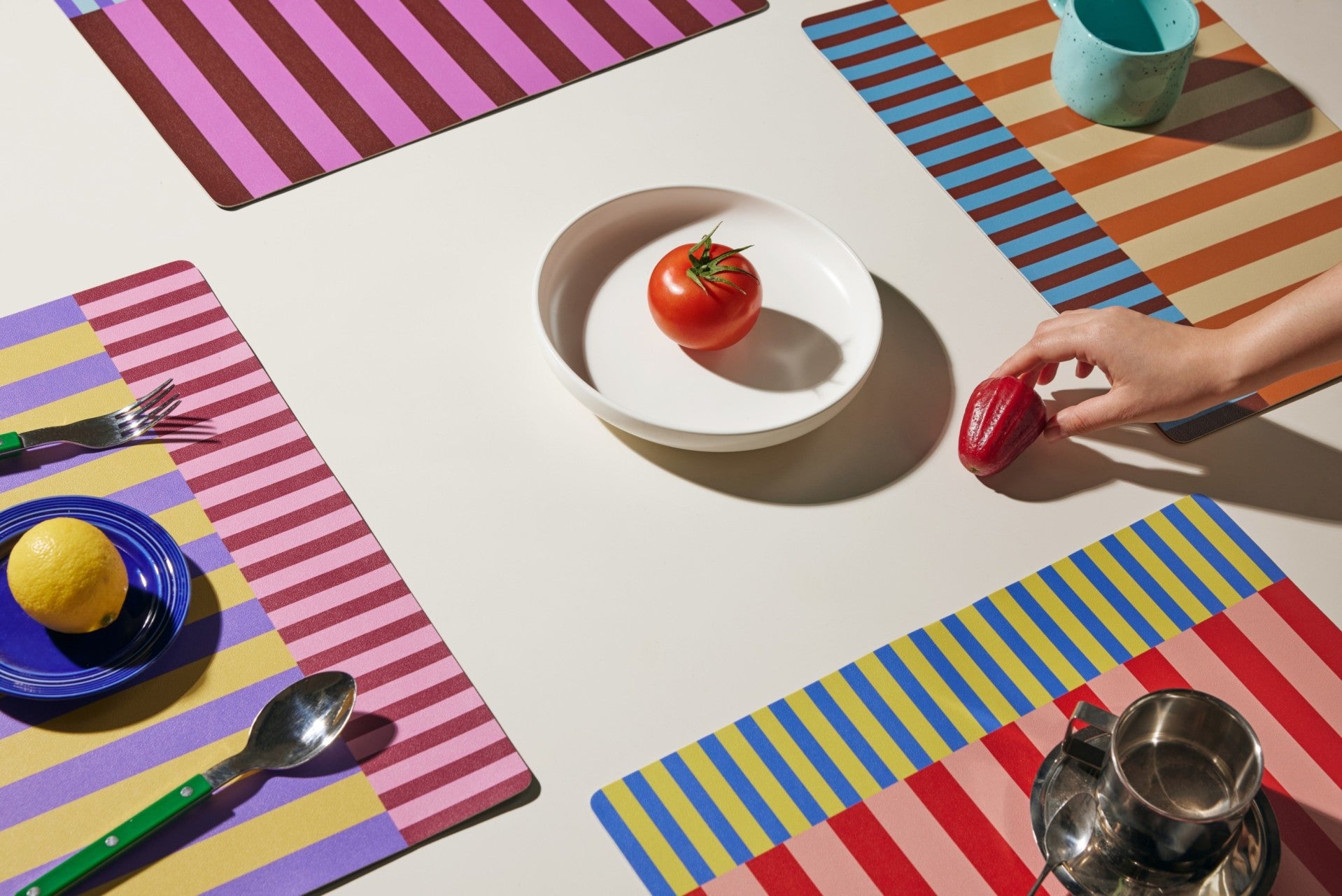Bold & Colorful Placemats – Modern Table Decor