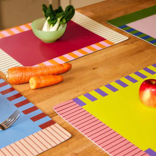 Coloured Mix & Match Placemats Set of 4