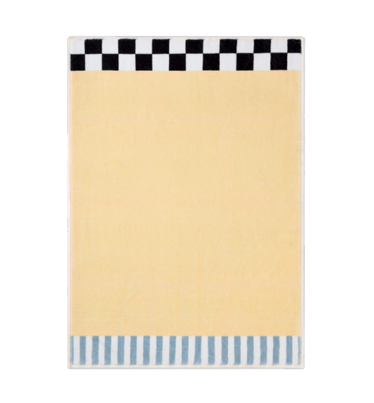 Casa Rolio Cream Soda Bath Mat - Designer bath mats in dynamic colors, featuring absorbent fabric and durable rubber backing