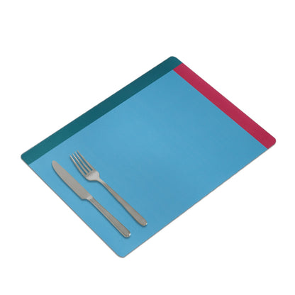 Casa Rolio Kita Leather Placemats – Vibrant & Artistic Tableware