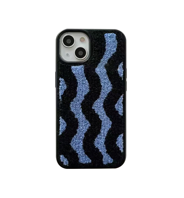 Navy Tufted iPhone Case