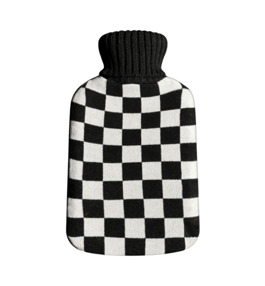 Noir Hot Water Bottle with Cover - tissue box cover, hot water bottle cover, hot water bottle and cover, large hot water bottle - Casa Rolio