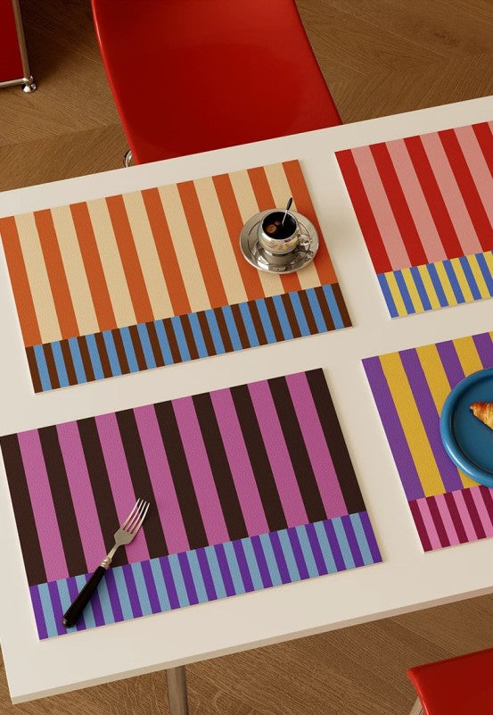 Stripy Mix & Match Placemats Set of 4