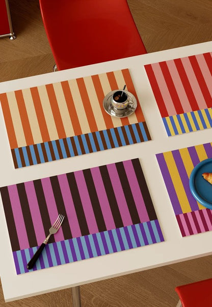 Stripy Mix & Match Placemats Set of 4