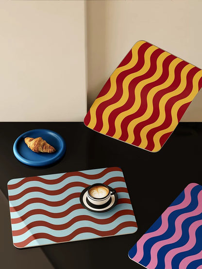 Wavy Mix & Match Placemats Set of 4